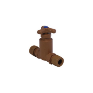 TAP 15mm BROWN Stop tap copper x copper